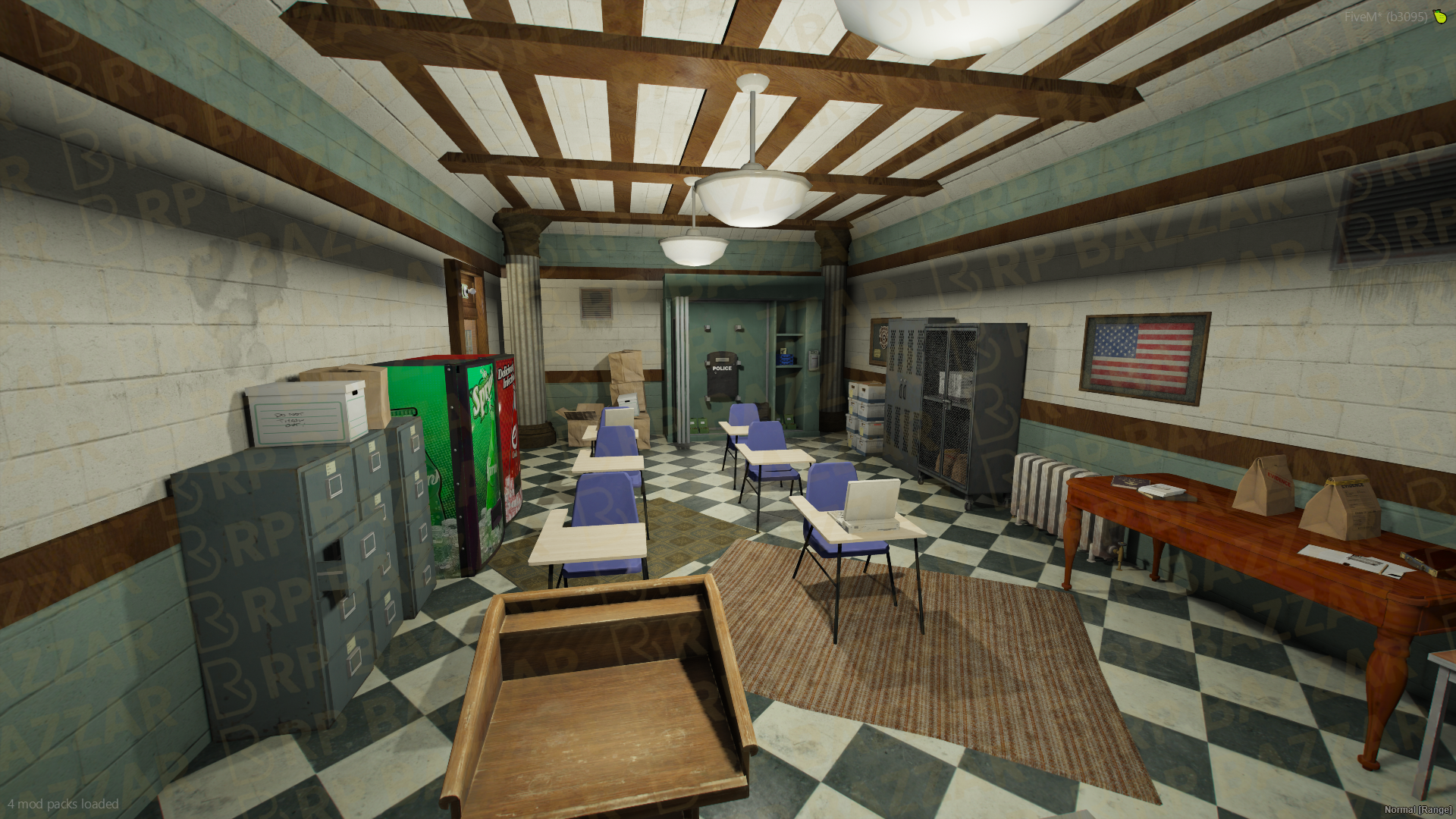 Mountain Police Station FiveM MLO — GTA RP Interior — ESX QB QBOX — RPBazzar