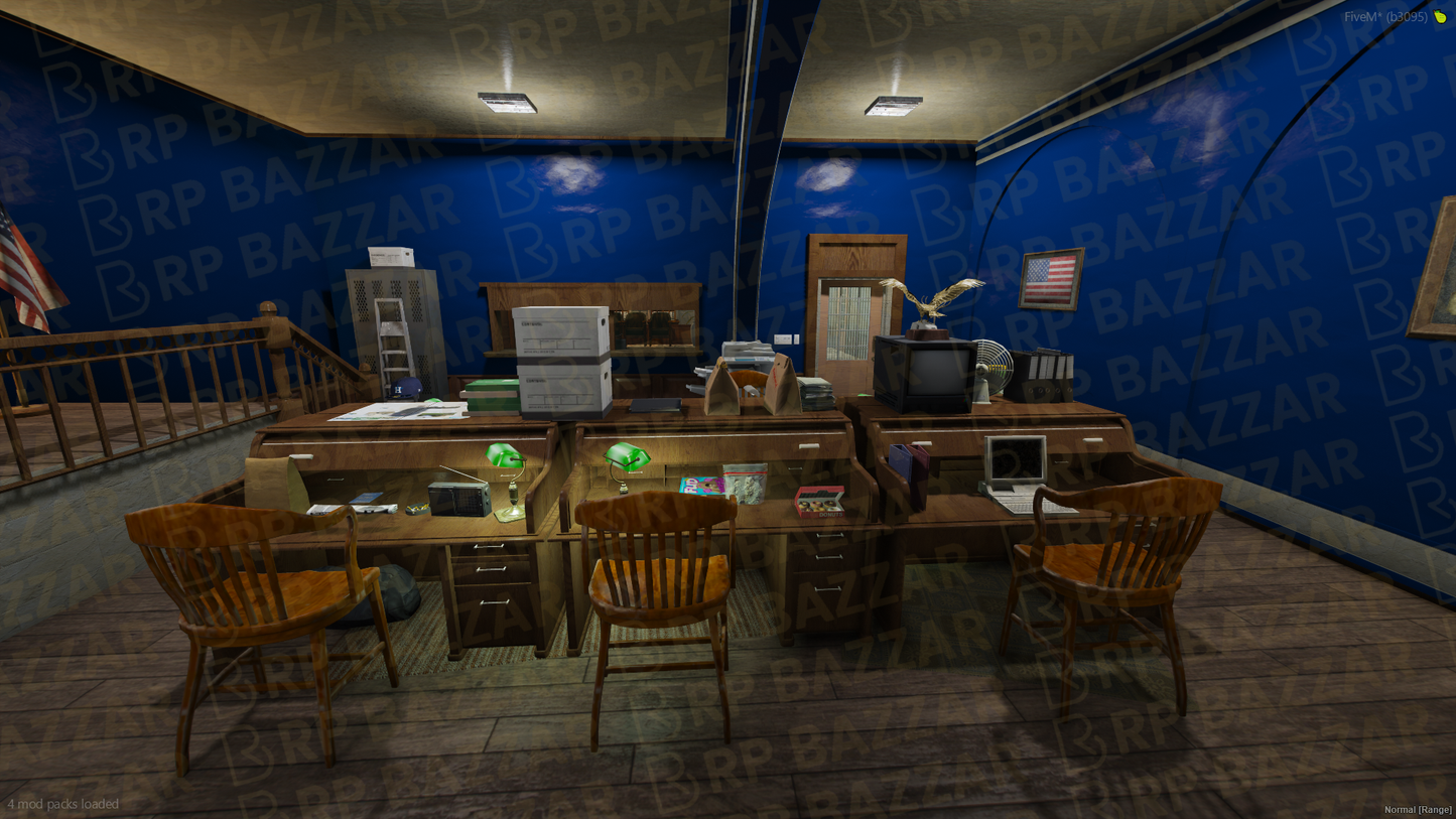 Mountain Police Station FiveM MLO — GTA RP Interior — ESX QB QBOX — RPBazzar