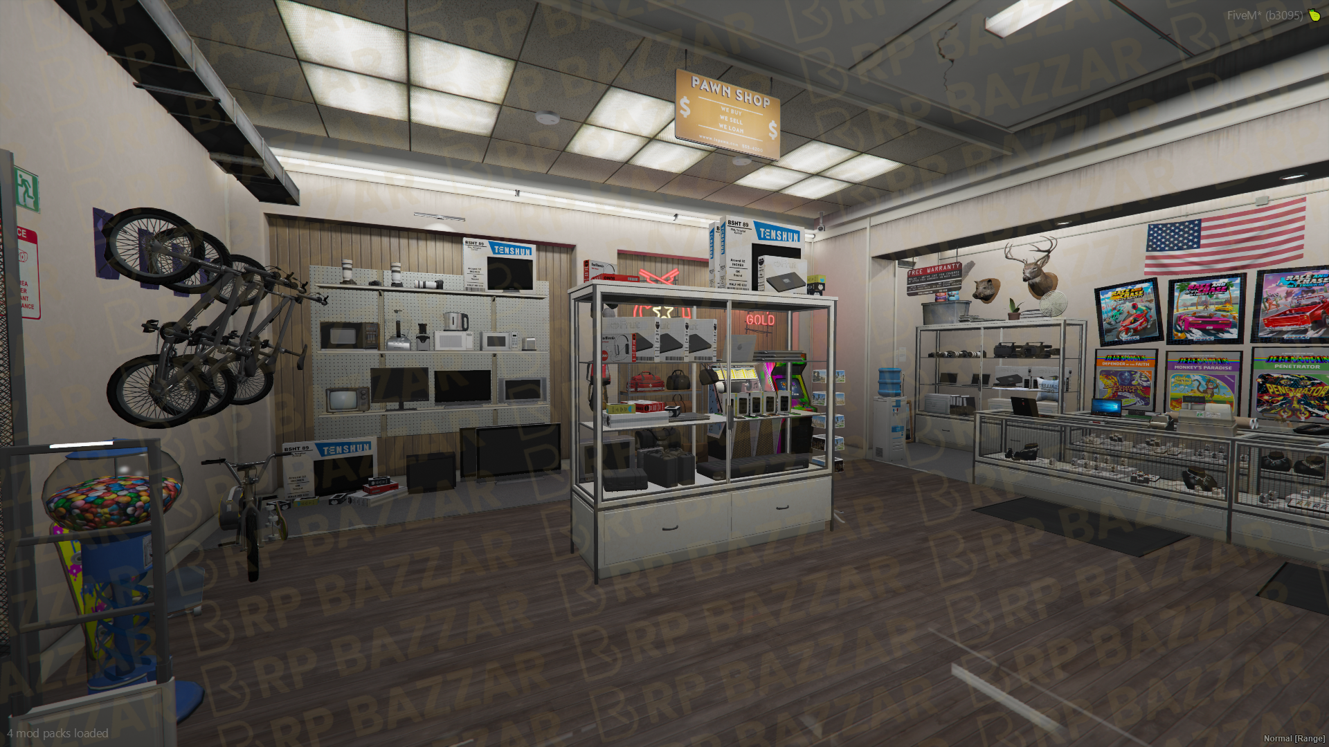 Classic Pawn Shop FiveM MLO — GTA RP Interior — ESX QB QBOX — RPBazzar