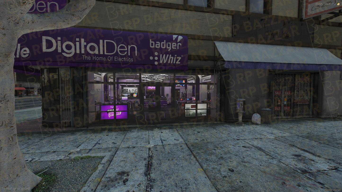 Modern Electronic Store FiveM MLO — GTA RP Interior — ESX QB QBOX — RPBazzar