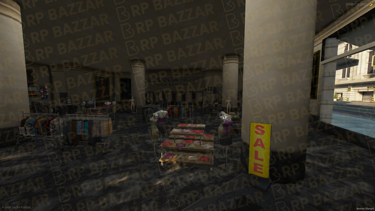 Downtown Shopping Mall FiveM MLO — GTA RP Interior — ESX QB QBOX — RPBazzar