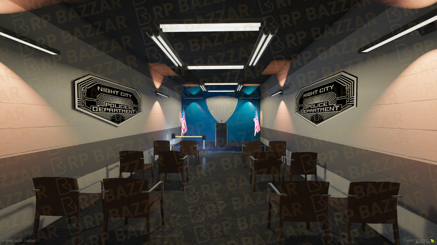 Uptown Police Station FiveM MLO — GTA RP Interior — ESX QB QBOX — RPBazzar