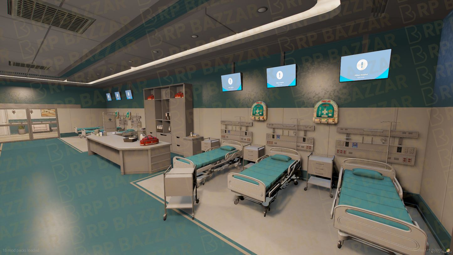 Sunrise Hospital FiveM MLO — GTA RP Interior — ESX QB QBOX — RPBazzar