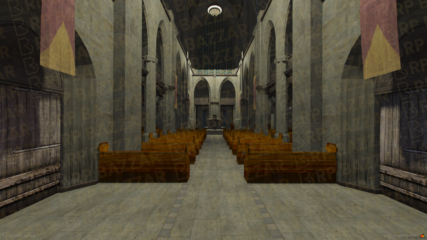 Old Church FiveM MLO — GTA RP Interior — ESX QB QBOX — RPBazzar