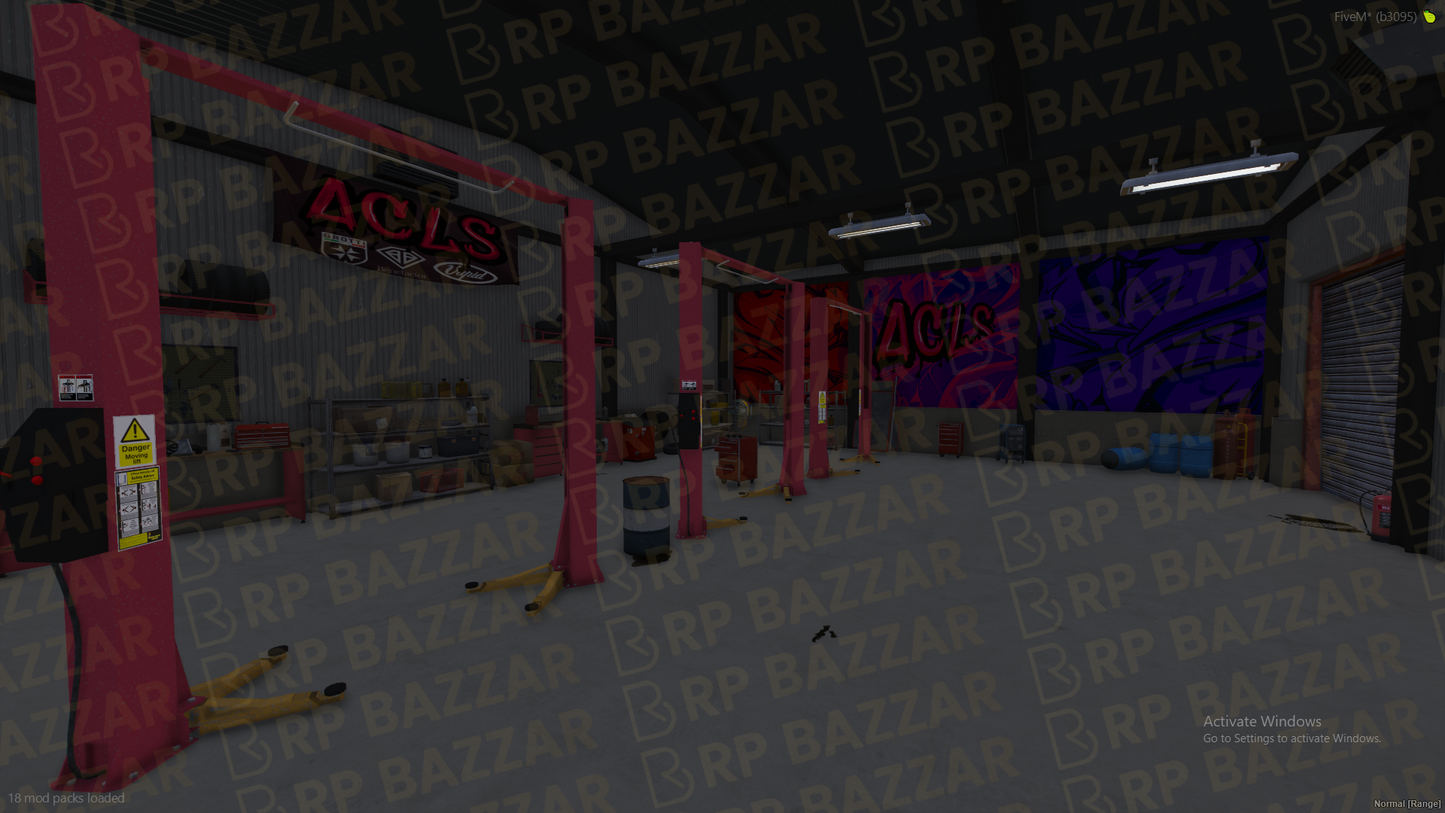 Weathered Mechanic Shop FiveM MLO — GTA RP Interior — ESX QB QBOX — RPBazzar