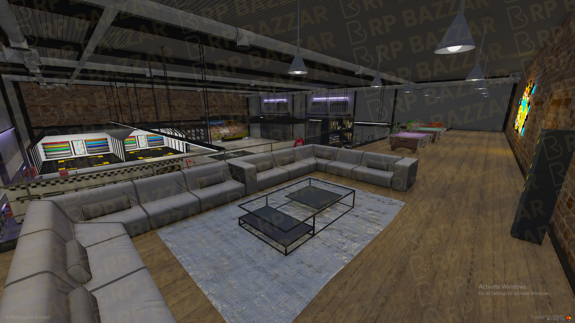 Lore-Friendly Mechanic Shop FiveM MLO — GTA RP Interior — ESX QB QBOX — RPBazzar