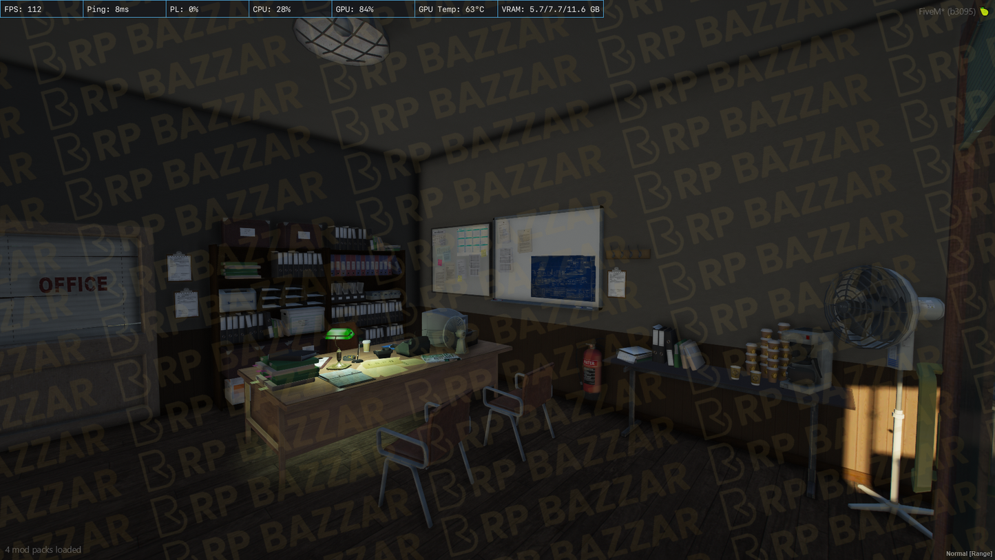 Glass Office FiveM MLO — GTA RP Interior — ESX QB QBOX — RPBazzar