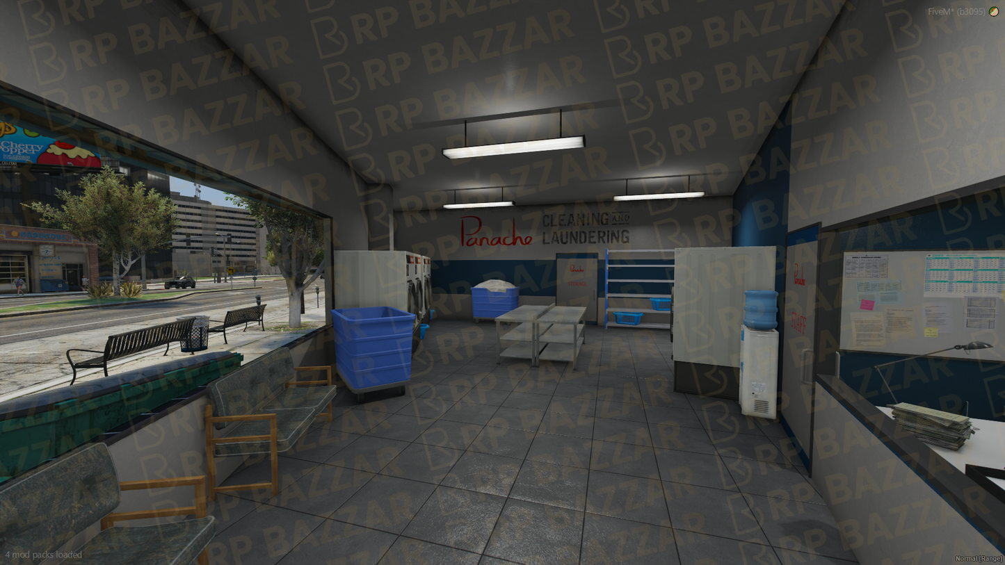 Coin Laundry Place FiveM MLO — GTA RP Interior — ESX QB QBOX — RPBazzar