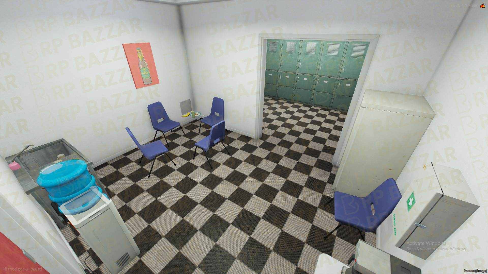 Retro Kitchen FiveM MLO — GTA RP Interior — ESX QB QBOX — RPBazzar