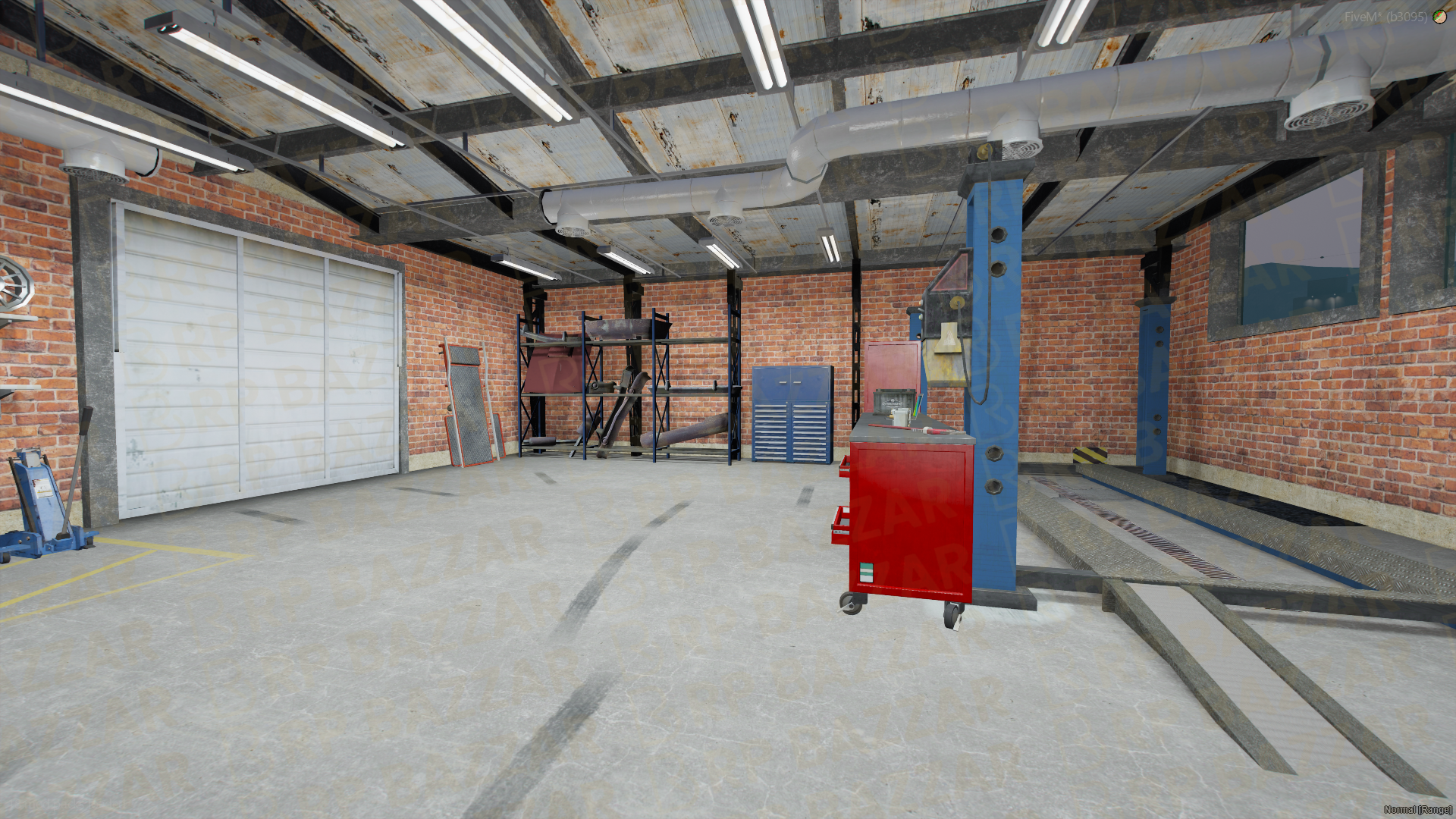 Fortified Mechanic Shop FiveM MLO — GTA RP Interior — ESX QB QBOX — RPBazzar