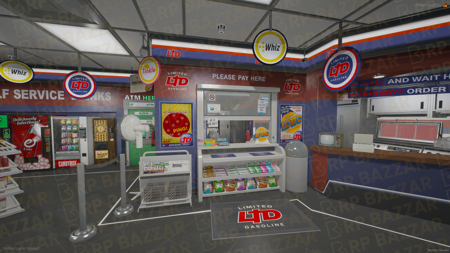 Corner Gas Station FiveM MLO — GTA RP Interior — ESX QB QBOX — RPBazzar