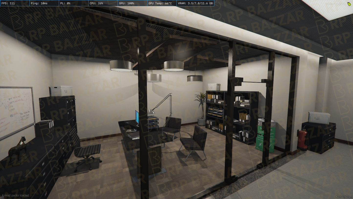 Sleek Office FiveM MLO — GTA RP Interior — ESX QB QBOX — RPBazzar