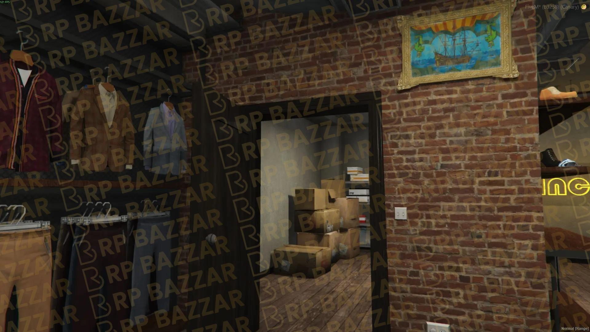 Premium Clothing Store FiveM MLO — GTA RP Interior — ESX QB QBOX — RPBazzar