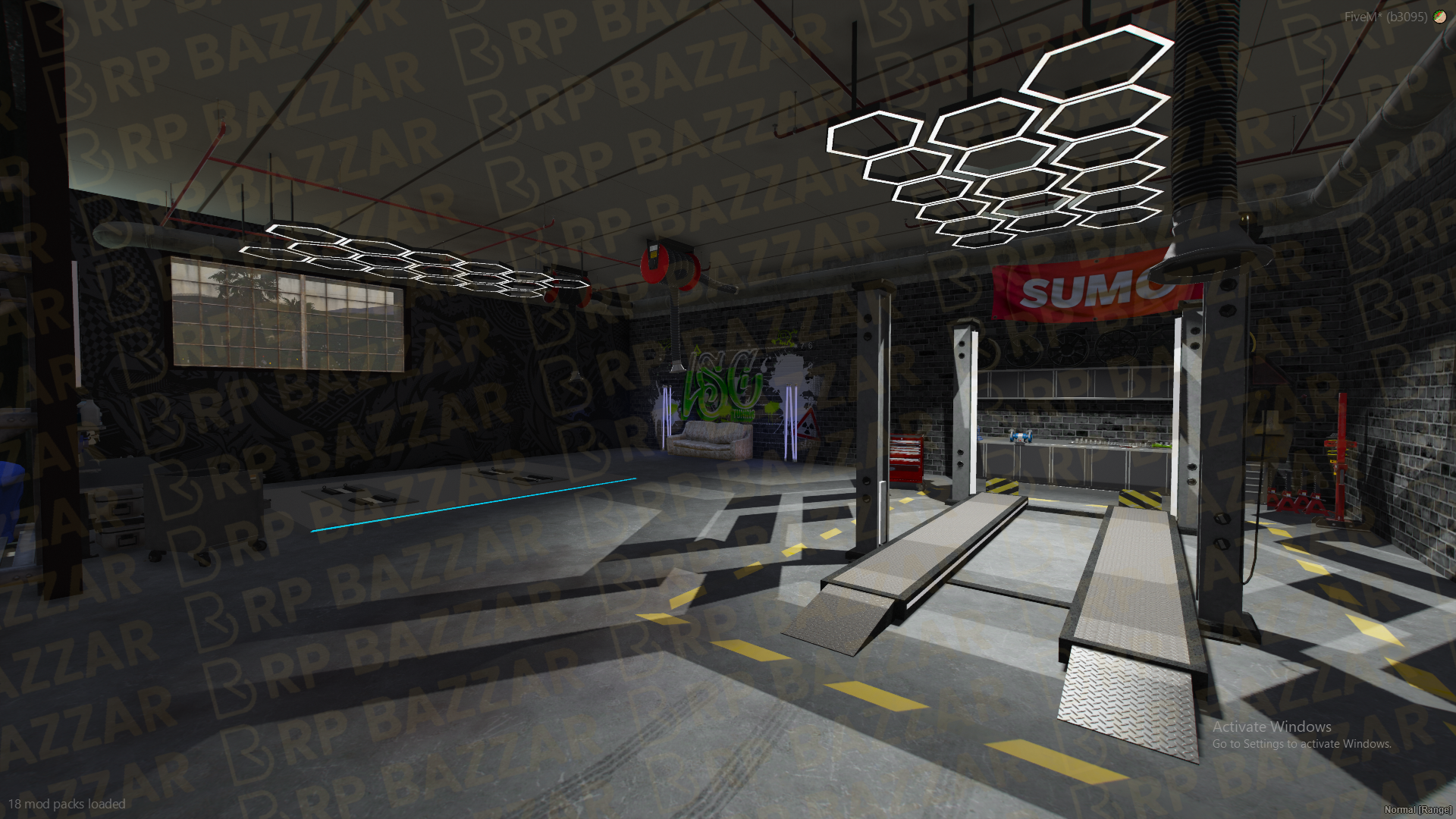 Exotic Mechanic Shop FiveM MLO — GTA RP Interior — ESX QB QBOX — RPBazzar