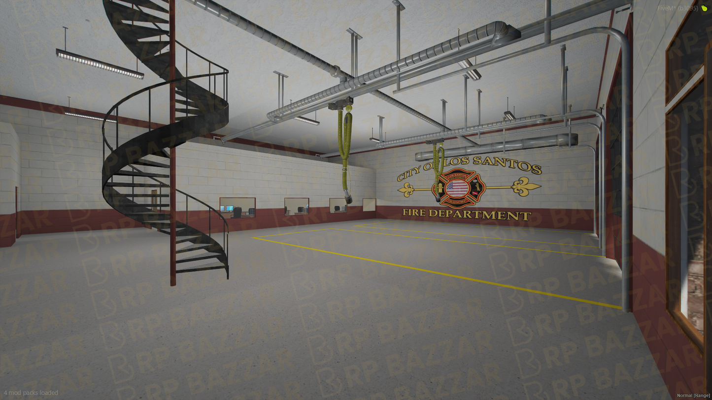 Red Fire Department FiveM MLO — GTA RP Interior — ESX QB QBOX — RPBazzar