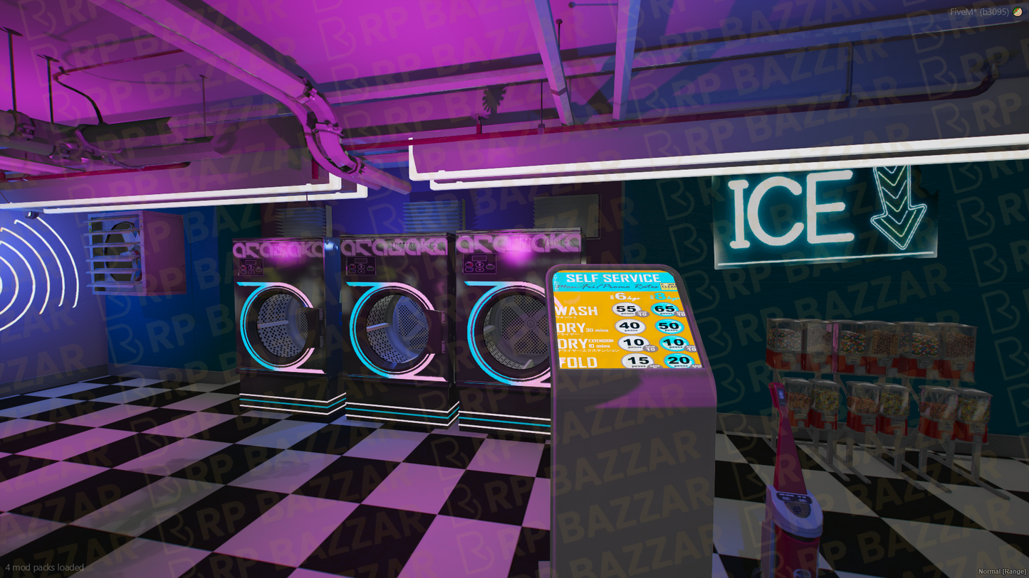 Modern Laundry Place FiveM MLO — GTA RP Interior — ESX QB QBOX — RPBazzar
