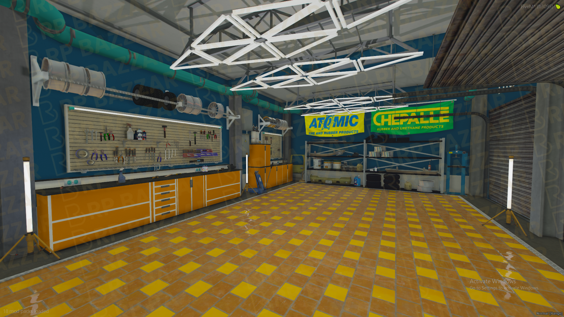 Dark Mechanic Shop FiveM MLO — GTA RP Interior — ESX QB QBOX — RPBazzar