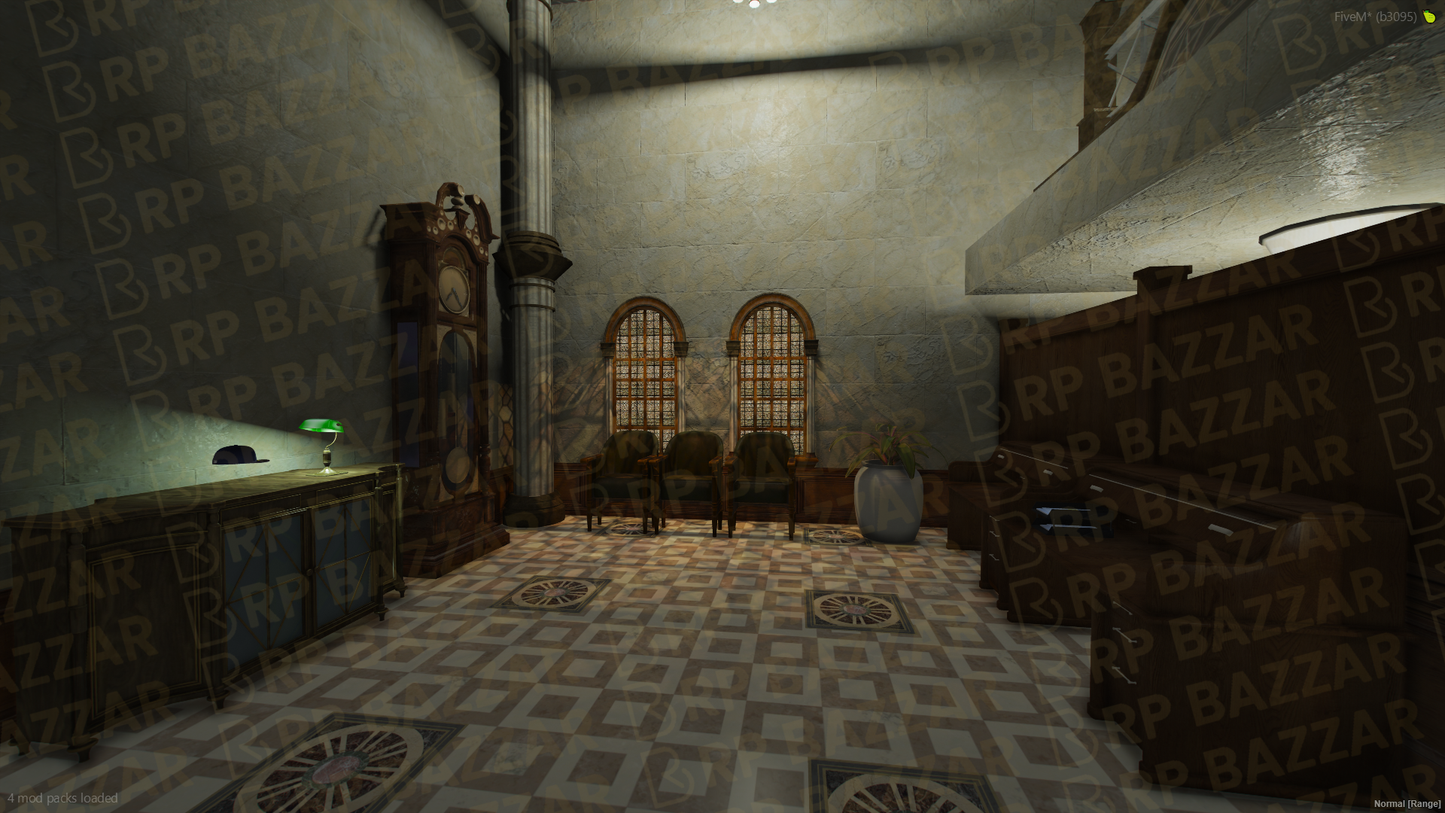Mountain Police Station FiveM MLO — GTA RP Interior — ESX QB QBOX — RPBazzar