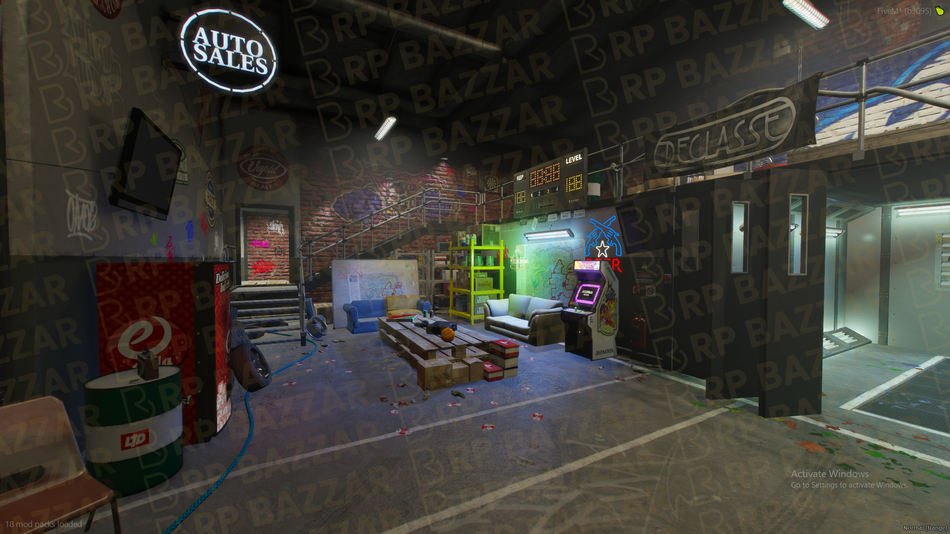 Rough Mechanic Shop FiveM MLO — GTA RP Interior — ESX QB QBOX — RPBazzar
