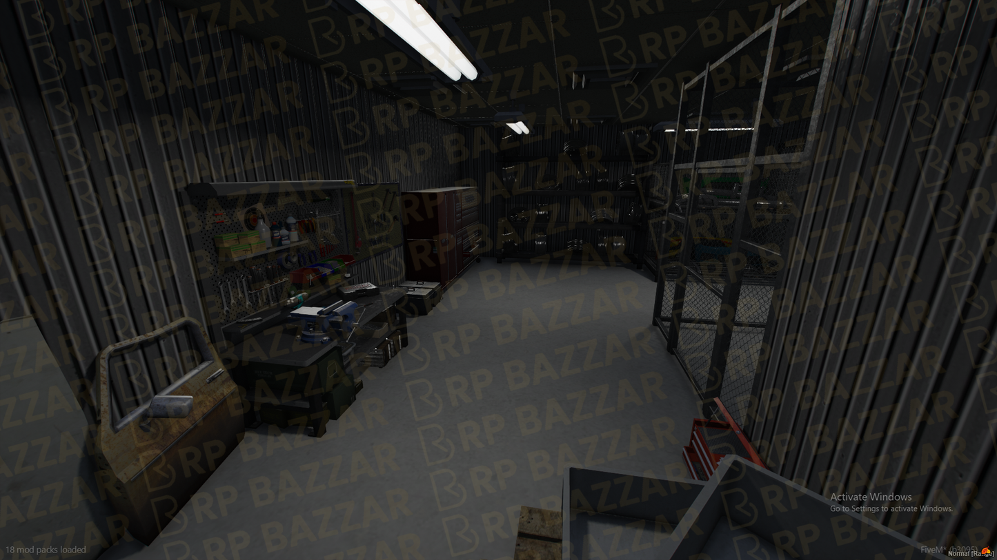 Drift Mechanic Shop FiveM MLO — GTA RP Interior — ESX QB QBOX — RPBazzar