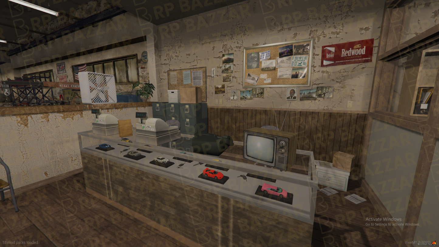 Gritty Mechanic Shop FiveM MLO — GTA RP Interior — ESX QB QBOX — RPBazzar