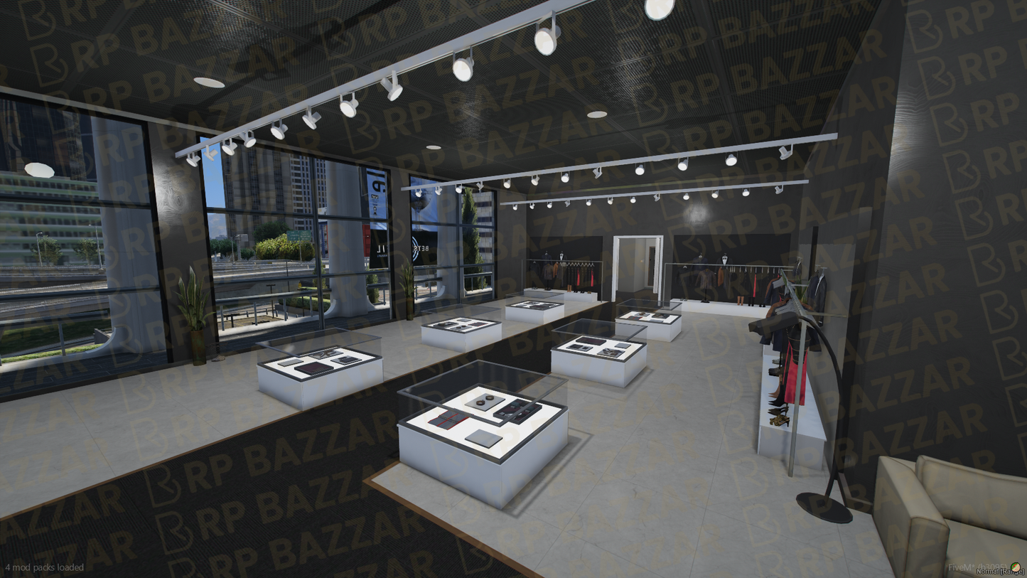 Modern Shopping Mall FiveM MLO — GTA RP Interior — ESX QB QBOX — RPBazzar