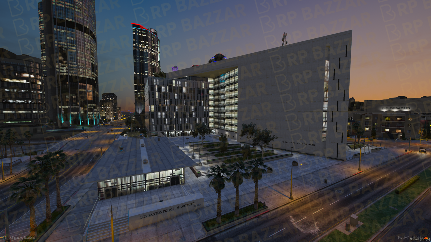 Tactical Police Station FiveM MLO — GTA RP Interior — ESX QB QBOX — RPBazzar