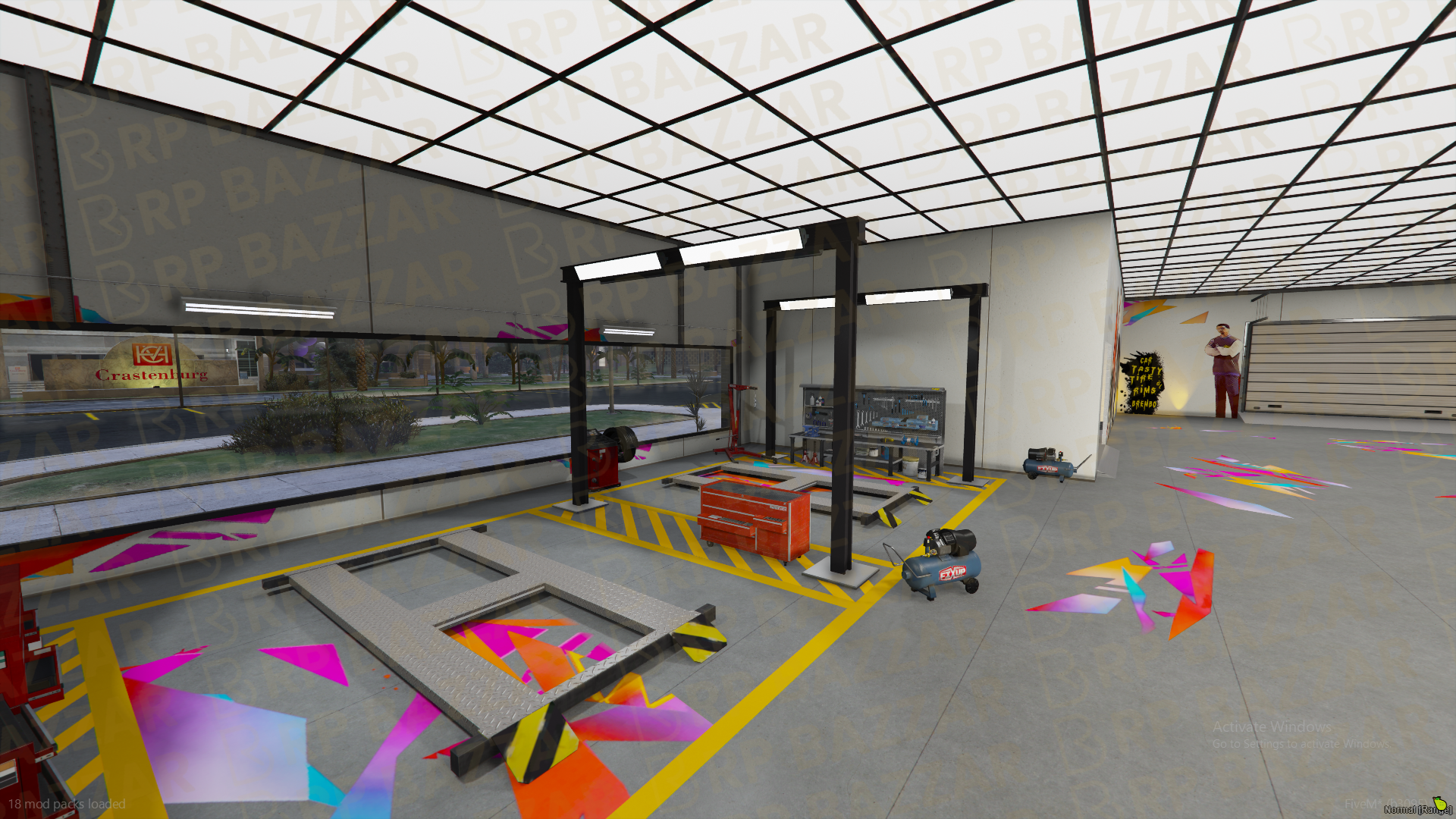 Hidden Mechanic Shop FiveM MLO — GTA RP Interior — ESX QB QBOX — RPBazzar