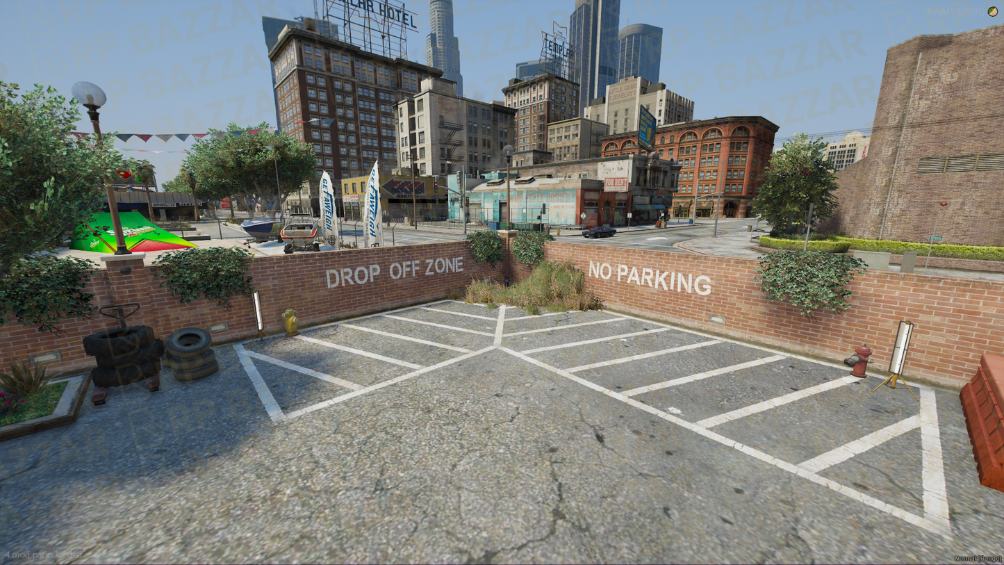 Fenced Impound Lot FiveM MLO — GTA RP Interior — ESX QB QBOX — RPBazzar