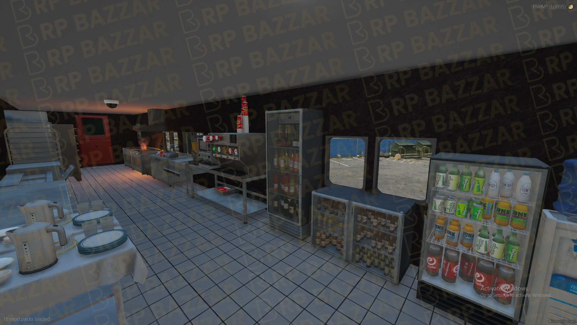 Gourmet Food Court FiveM MLO — GTA RP Interior — ESX QB QBOX — RPBazzar