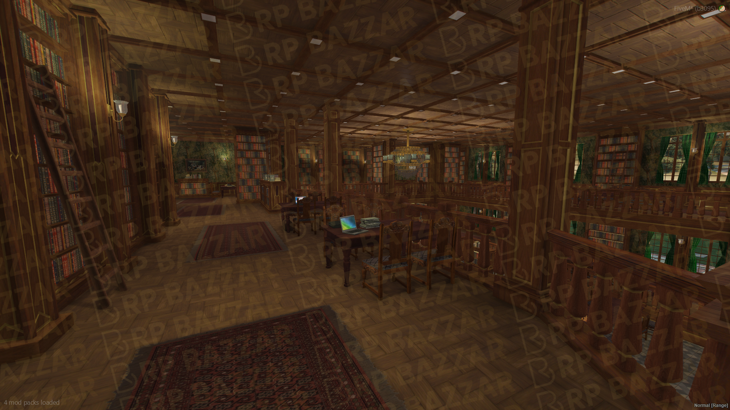 Grand Library FiveM MLO — GTA RP Interior — ESX QB QBOX — RPBazzar