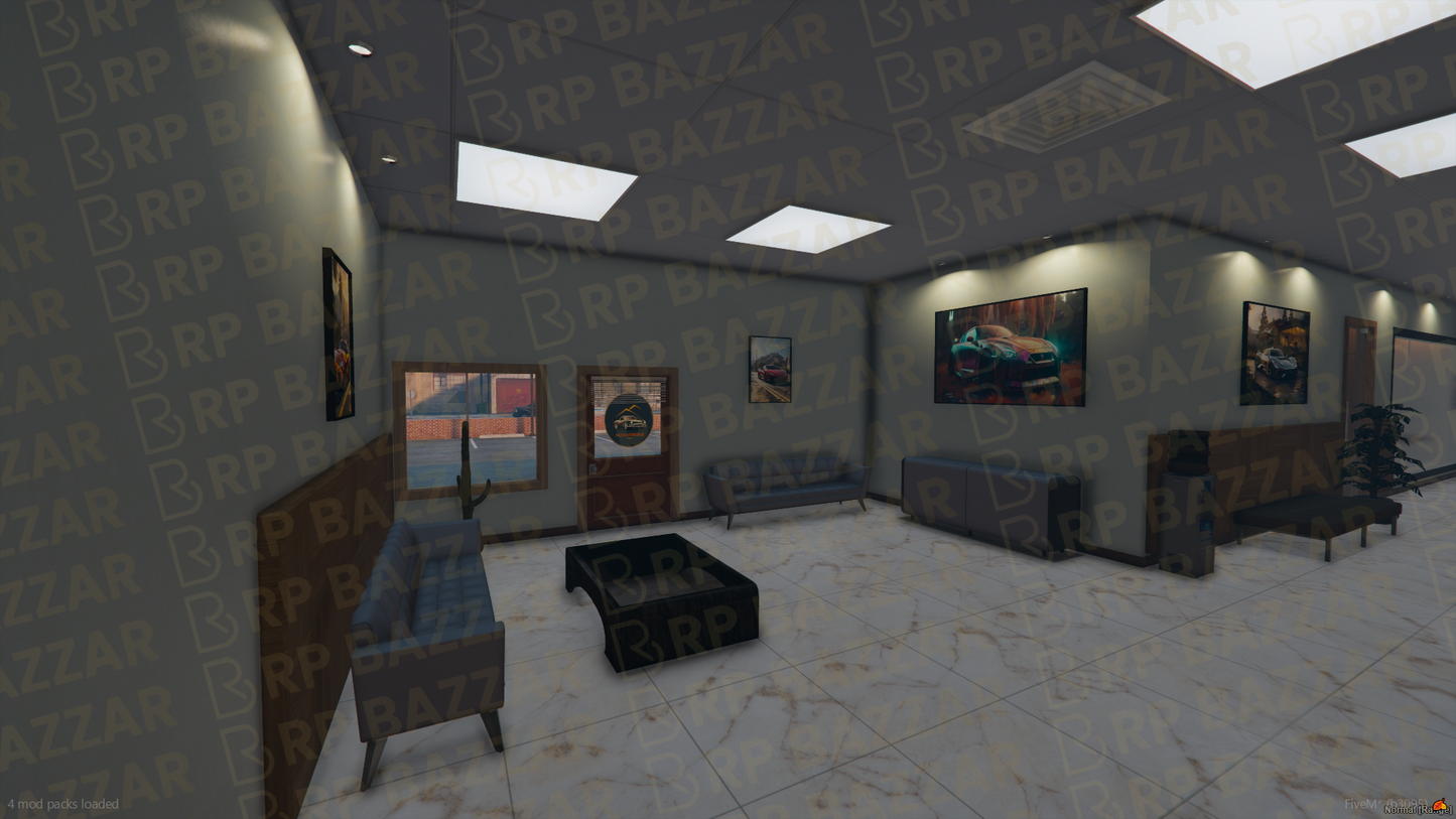 Rugged Vehicle Shop FiveM MLO — GTA RP Interior — ESX QB QBOX — RPBazzar