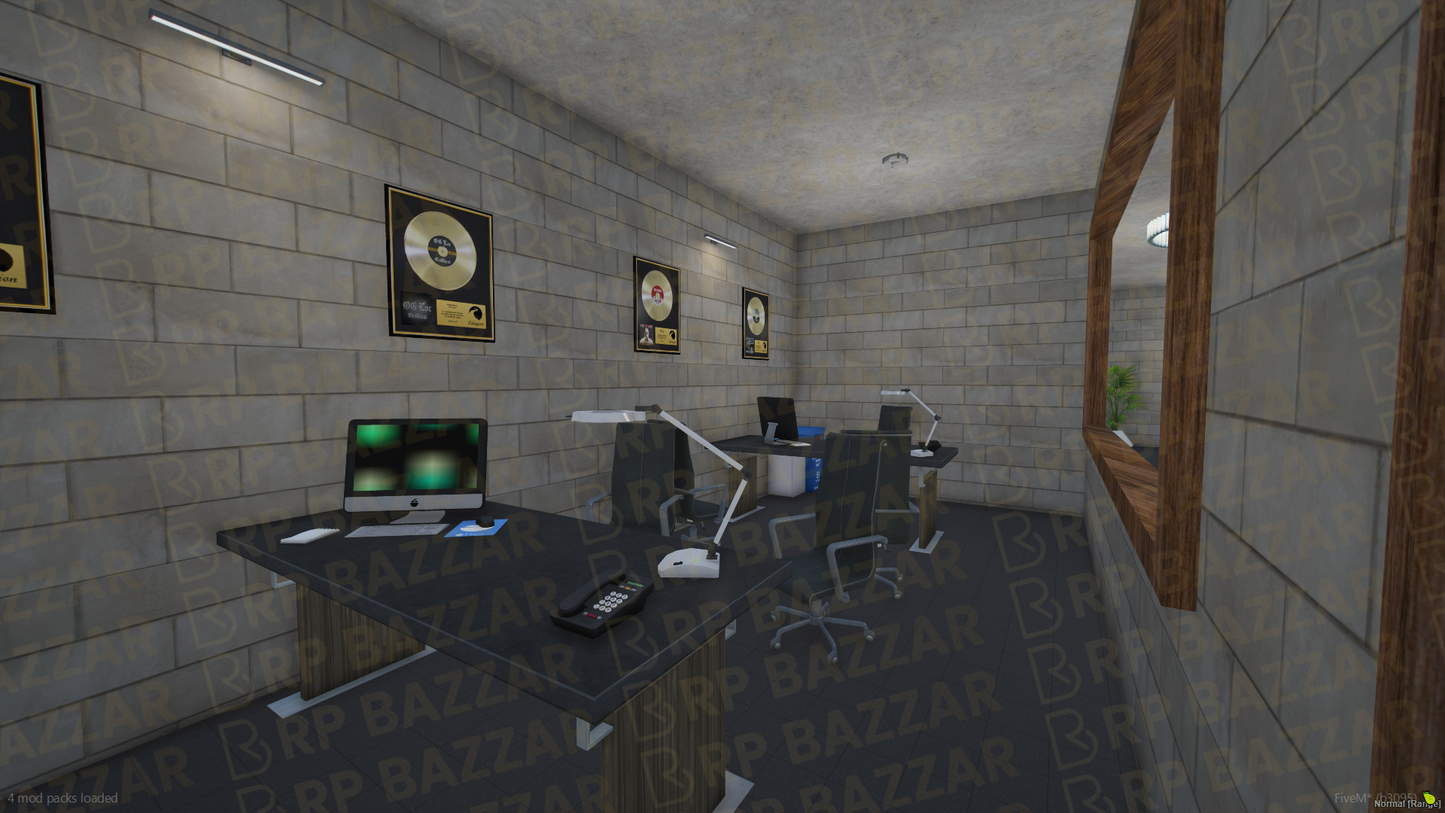 Professional Recording Studio FiveM MLO — GTA RP Interior — ESX QB QBOX — RPBazzar