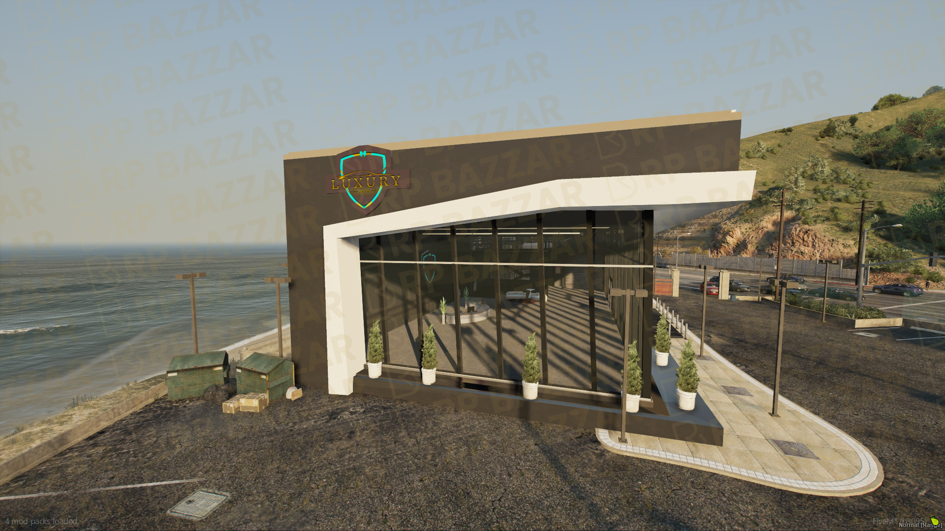 Roadside Vehicle Shop FiveM MLO — GTA RP Interior — ESX QB QBOX — RPBazzar