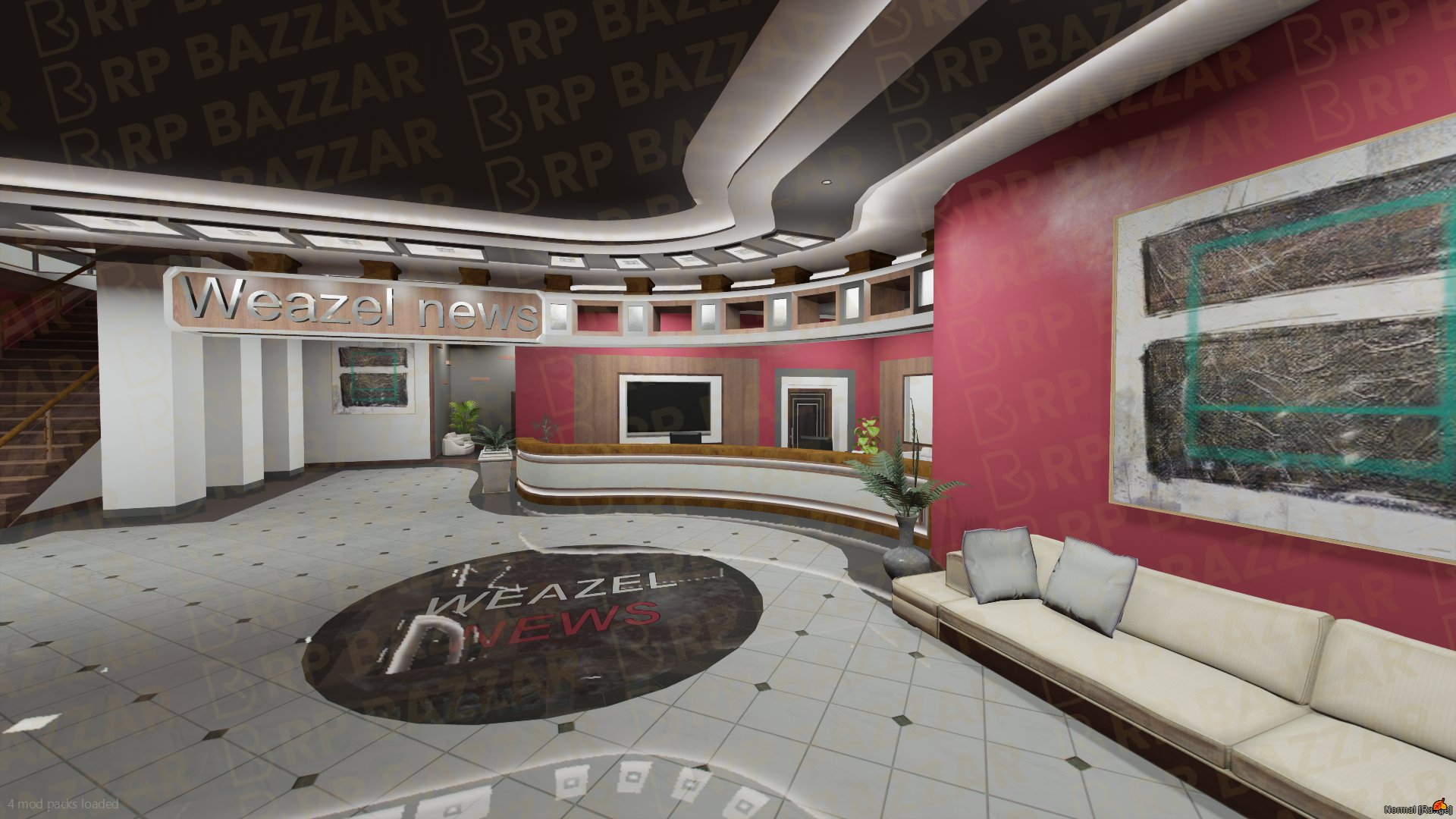 Urban Weazel News FiveM MLO — GTA RP Interior — ESX QB QBOX — RPBazzar