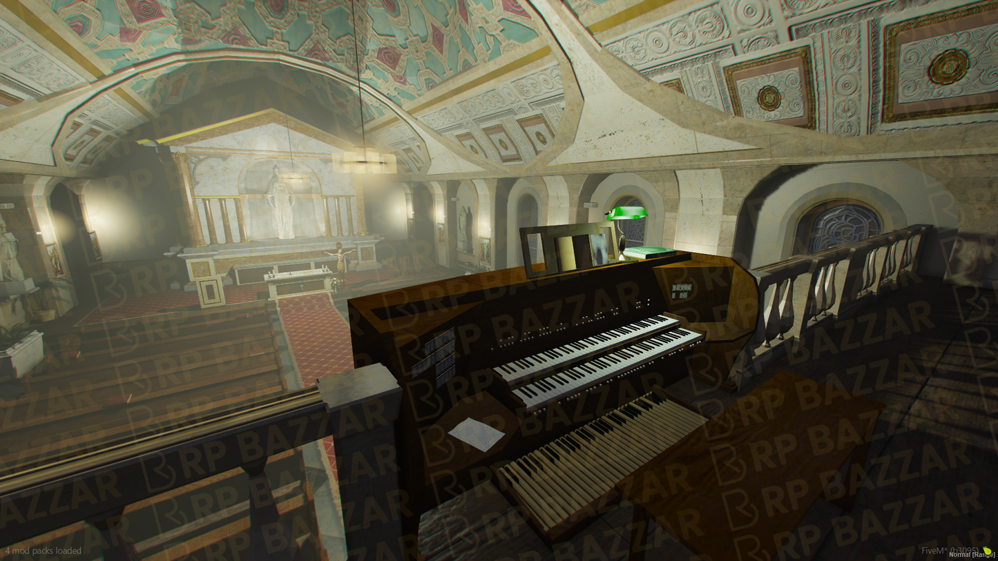 Historic Church FiveM MLO — GTA RP Interior — ESX QB QBOX — RPBazzar