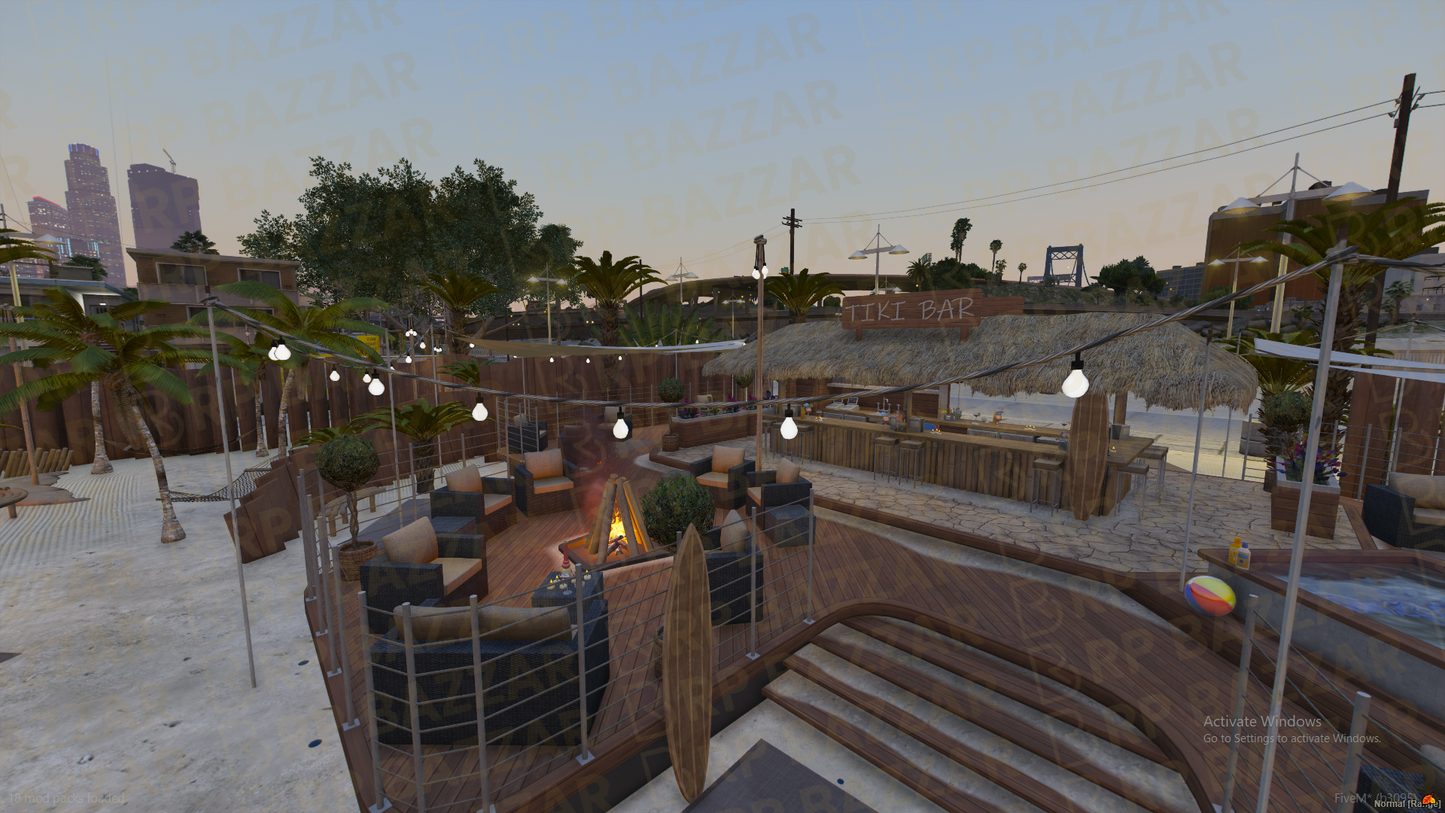 Breezy Beach Sided Area FiveM MLO — GTA RP Interior — ESX QB QBOX — RPBazzar