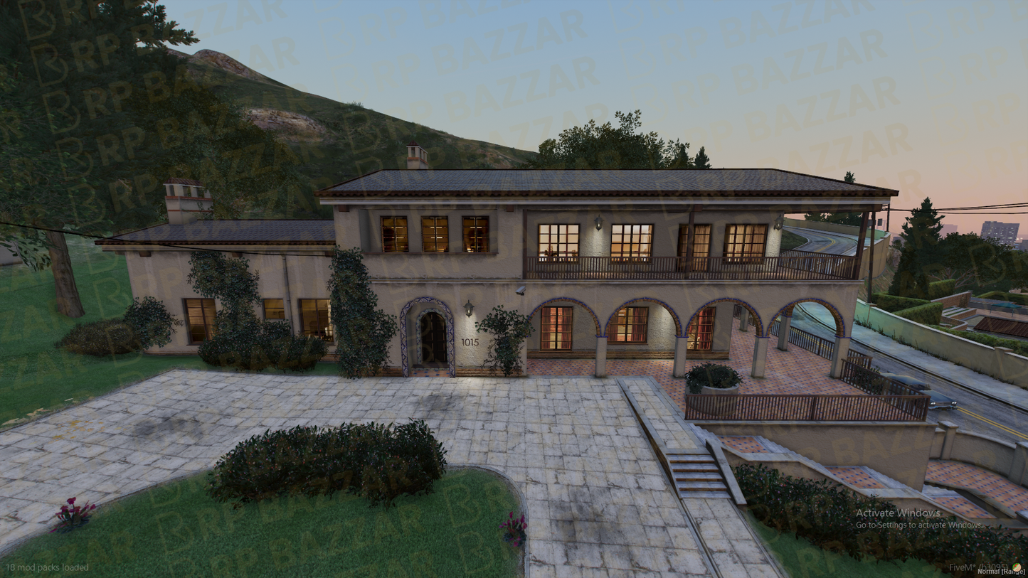 Contemporary Mansion FiveM MLO — GTA RP Interior — ESX QB QBOX — RPBazzar