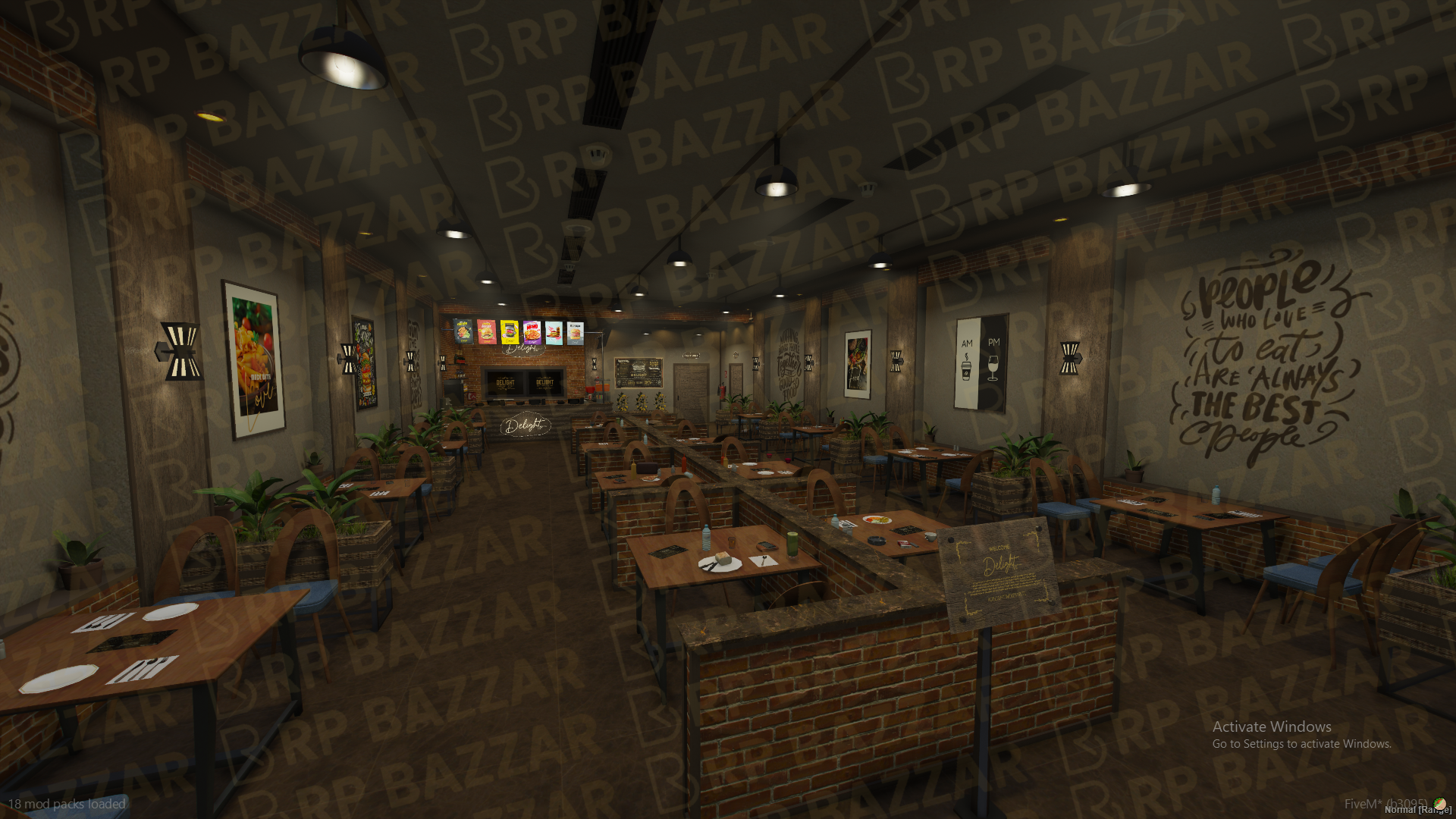 Rustic Restaurant FiveM MLO — GTA RP Interior — ESX QB QBOX — RPBazzar
