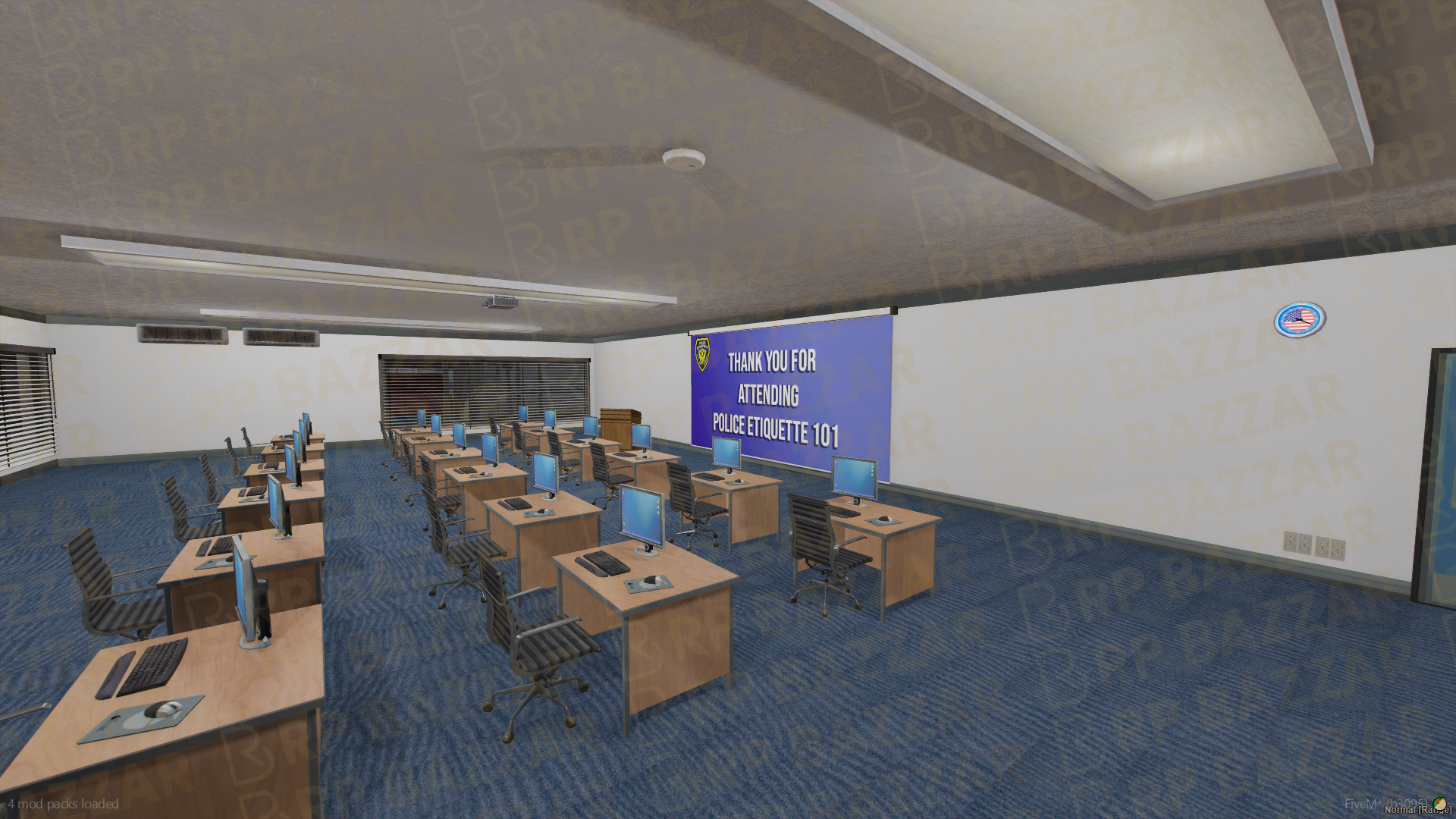 Elite Police Training FiveM MLO — GTA RP Interior — ESX QB QBOX — RPBazzar