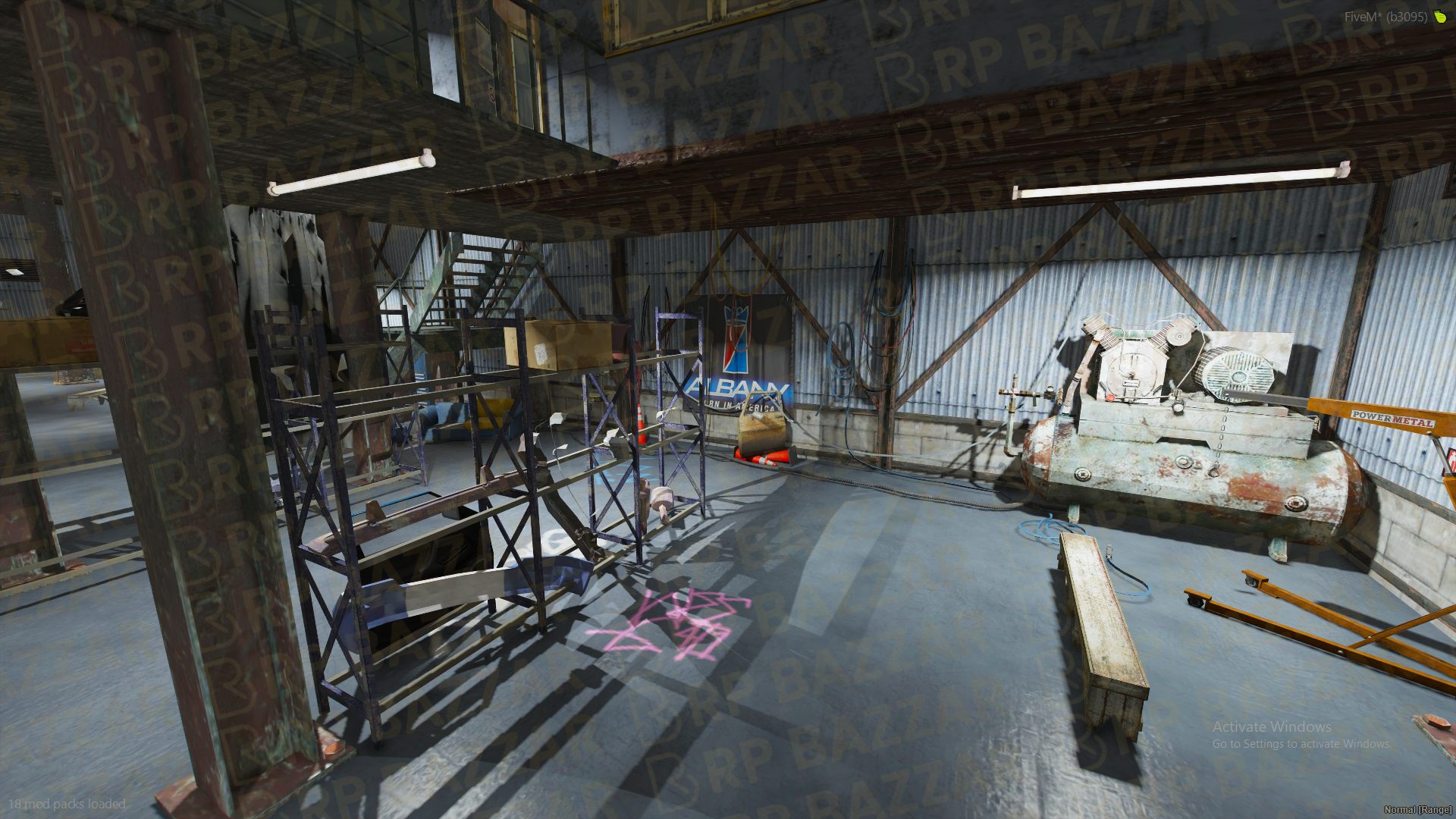 Outlaw Mechanic Shop FiveM MLO — GTA RP Interior — ESX QB QBOX — RPBazzar