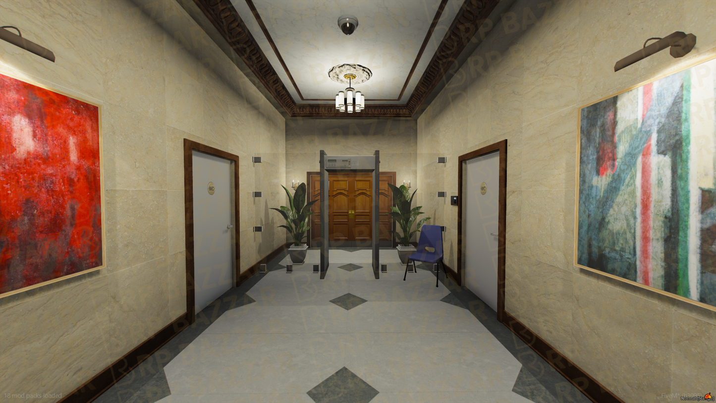 Modern CityHall FiveM MLO — GTA RP Interior — ESX QB QBOX — RPBazzar
