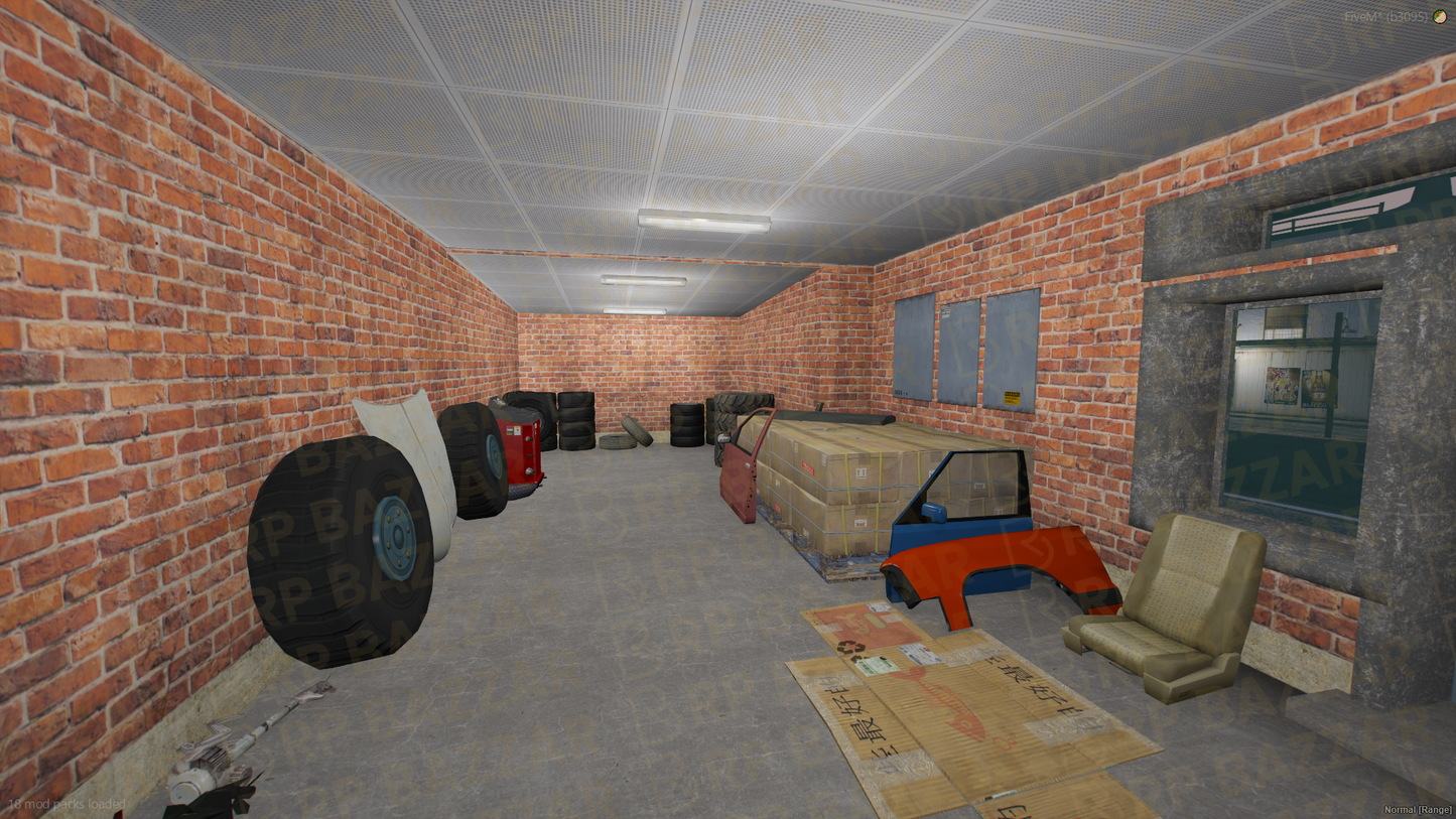 Fortified Mechanic Shop FiveM MLO — GTA RP Interior — ESX QB QBOX — RPBazzar