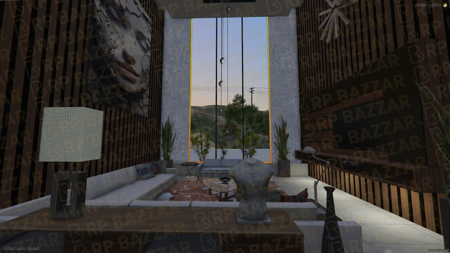 Futuristic Mansion FiveM MLO — GTA RP Interior — ESX QB QBOX — RPBazzar