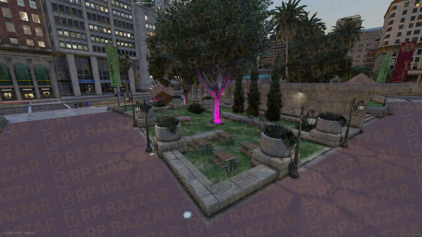 Bustling Legion Square FiveM MLO — GTA RP Interior — ESX QB QBOX — RPBazzar