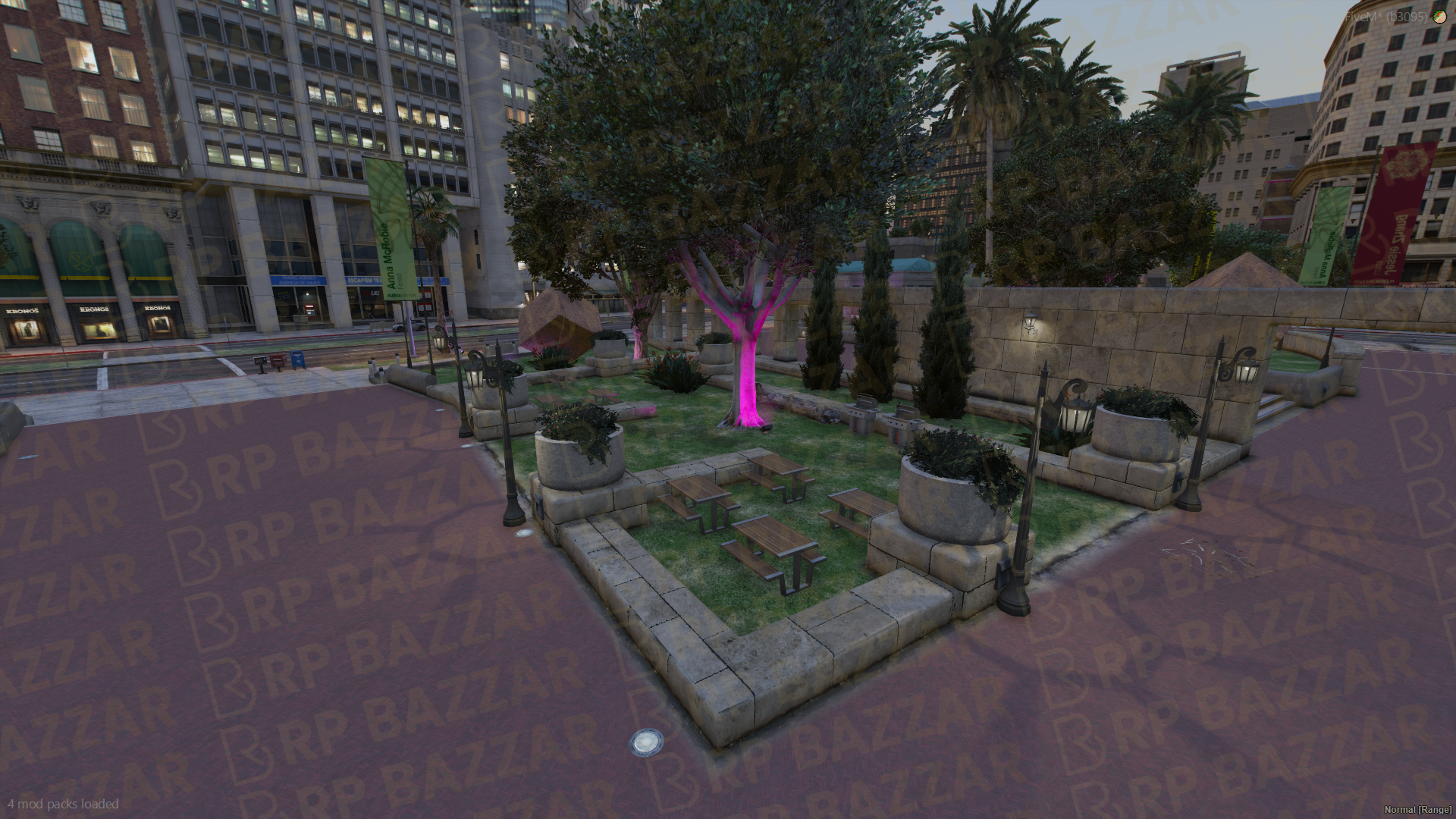 Bustling Legion Square FiveM MLO — GTA RP Interior — ESX QB QBOX — RPBazzar