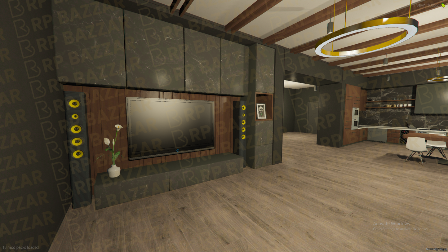 Trendy House FiveM MLO — GTA RP Interior — ESX QB QBOX — RPBazzar