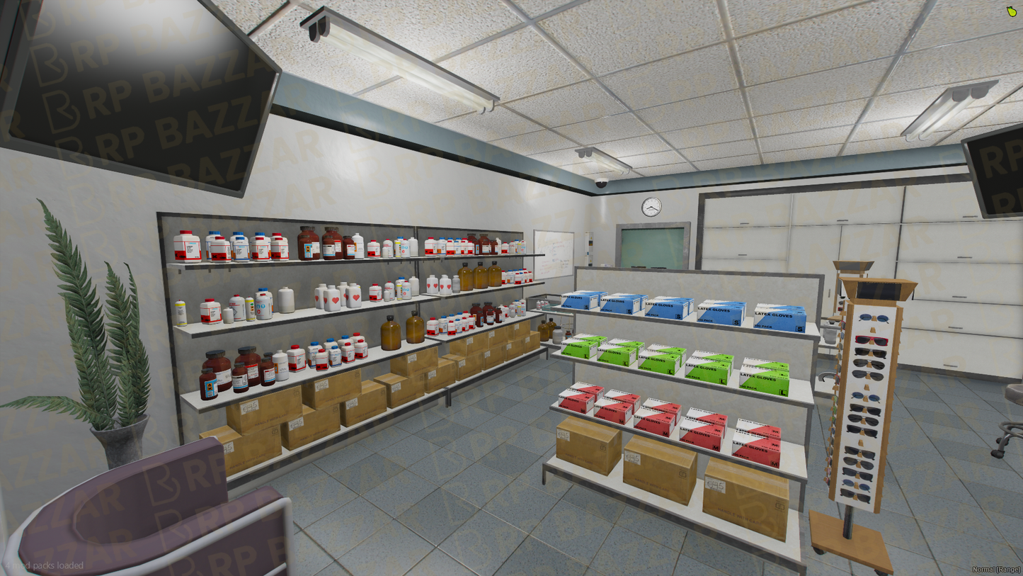 Downtown Pharmacy FiveM MLO — GTA RP Interior — ESX QB QBOX — RPBazzar