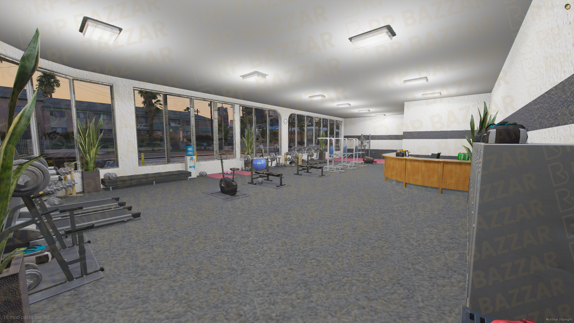 Neon Gyms & Fitness FiveM MLO — GTA RP Interior — ESX QB QBOX — RPBazzar