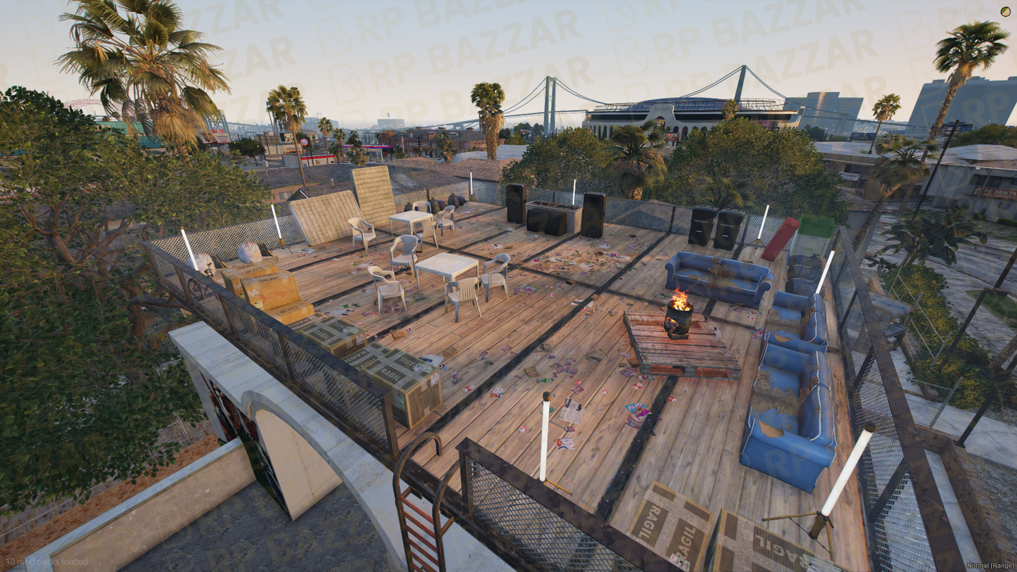 Outlaw Gang Hood FiveM MLO — GTA RP Interior — ESX QB QBOX — RPBazzar